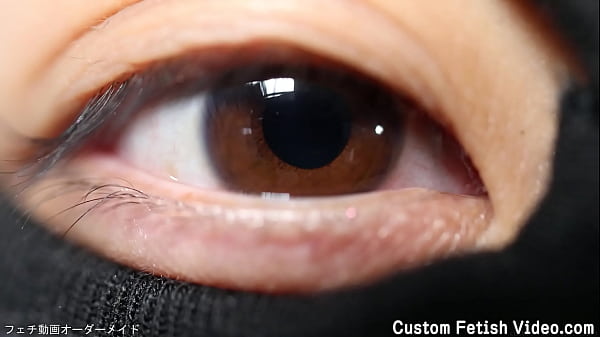 Close-up video of a woman’s eyeball