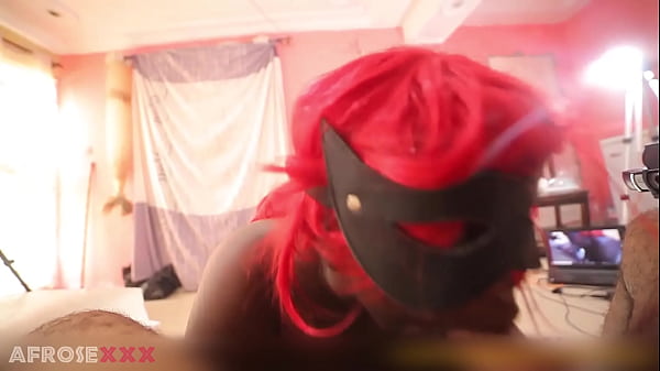 BBW ébène donnant une tête méchante avec beaucoup de vomi partie 2