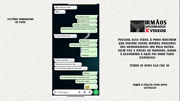 Conversas de Whatsapp entre irmãos