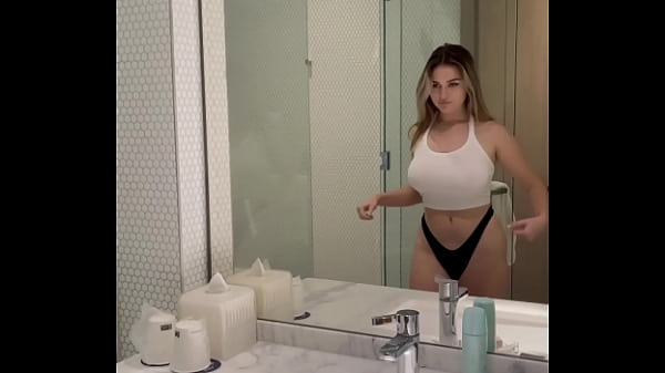 Megnutt02 is seen off her in the shower
