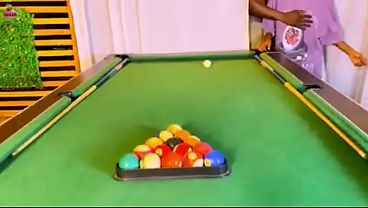 Nigerian pornstar fucked hard snooker style