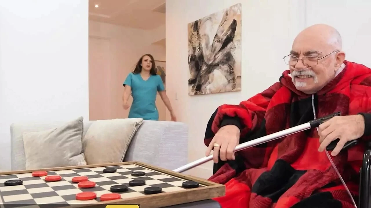 Old Guy Jay Crew Is Lucky To Have His Fuck Buddy Katie Morgan & His Nurse Sharing His Hard Dick – BRAZZERS